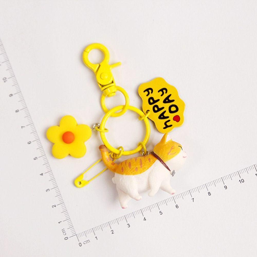 Needway Gantungan Kunci Kucing Animal Car Hanging Key Chain Gantungan Kunci Mobil Kitten Car Key Holder Untuk Hadiah DIY