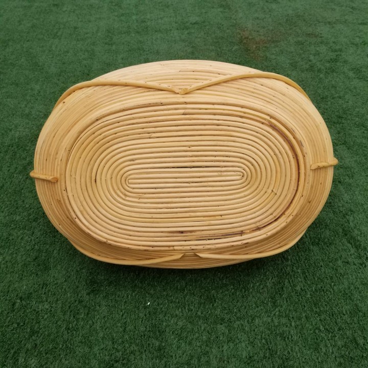 Kerajinan Tangan Rotan - Keranjang Buah Oval Lombok - 44x30x40cm