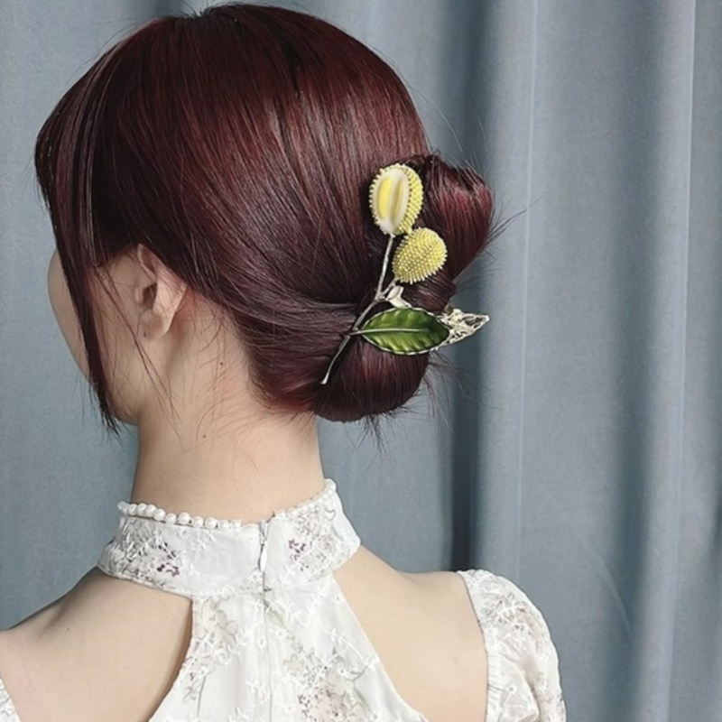 Durian Design Big Clip Hair Clip Jepit Rambut Aksesoris Rambut Korea Untuk Wanita Perempuan