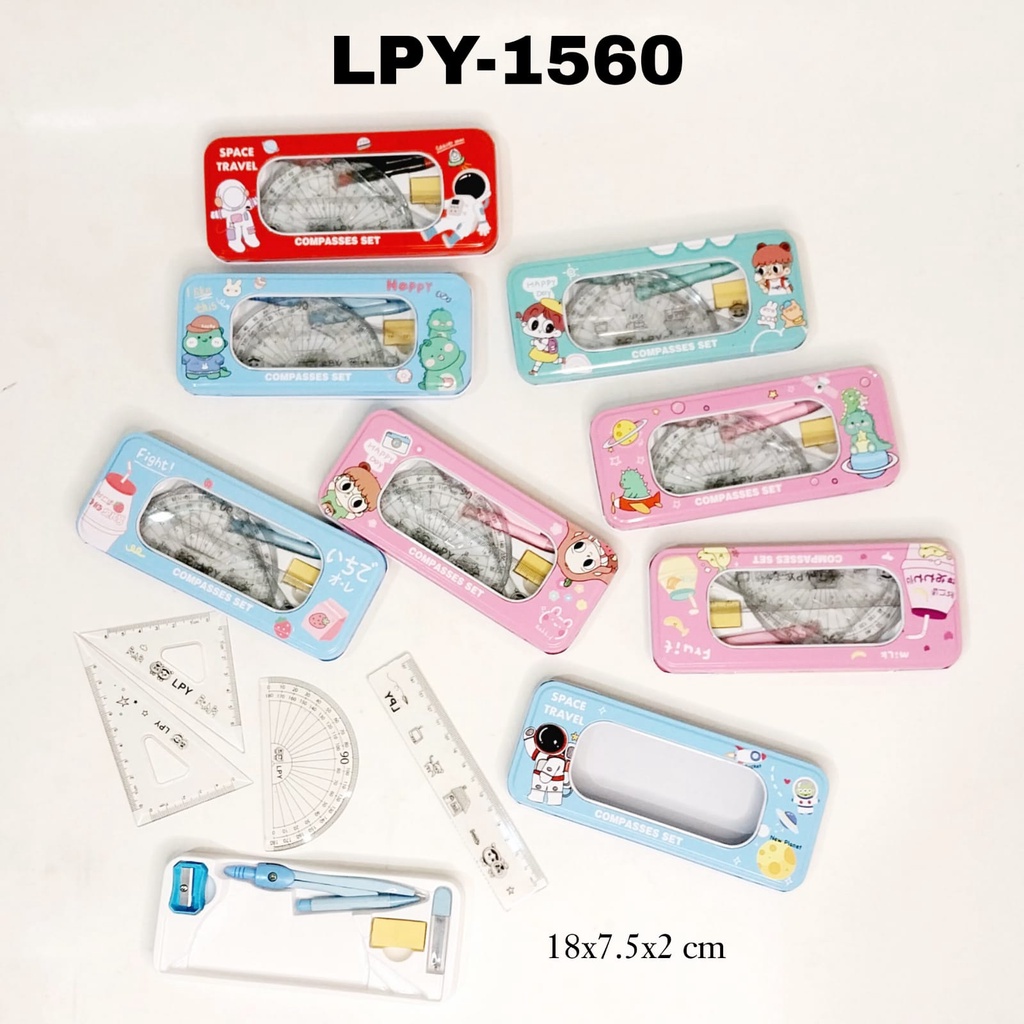 

MJ Jangka Set 1560 / Compass Set / Jangka Sekolah / Math Set