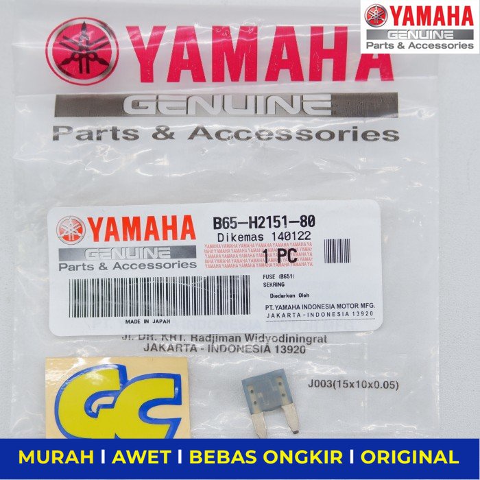 Sekring  Sekering Tancap  Fuse 2 A Yamaha Aerox Lexi - Sparepart Sperpart Spare Part Motor Yamaha Ae