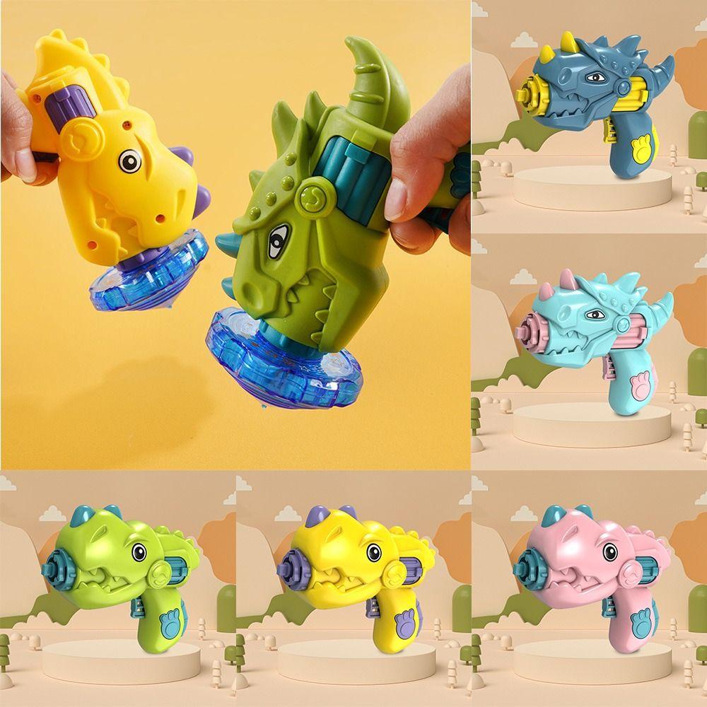 Needway Dinosaurus Flying Gyro Kartun Dinosaurus 2in1 Flying Disc Mainan Terbang Mainan Permainan Interaktif Mainan Piringan LED Mainan Spinner Terbang Untuk Olahraga Luar Ruangan