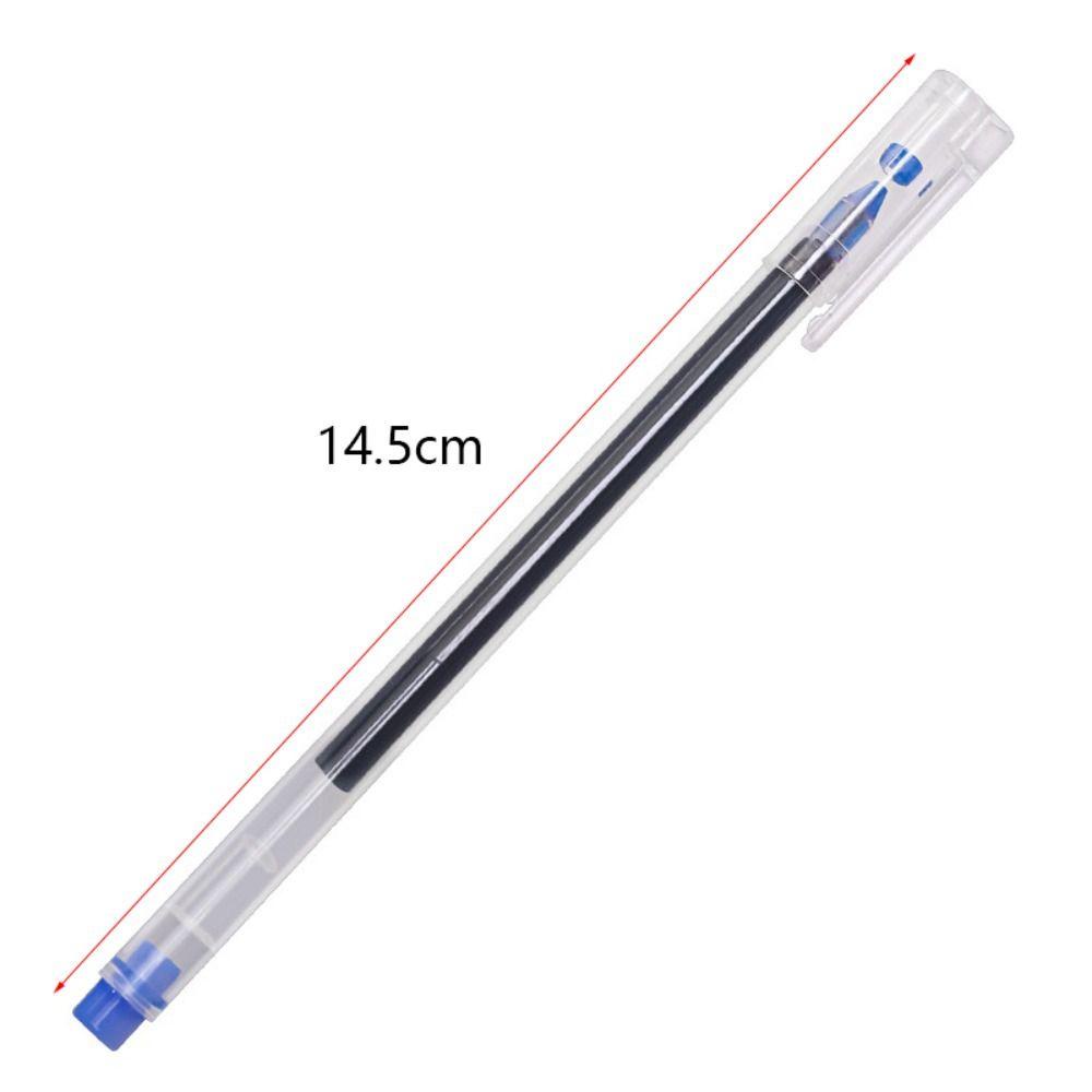 Populer 10PCS Gel Pen Alat Tulis Hadiah Siswa Ujung Jarum Hitam/Biru/Merah Tinta 0.5mm Pena Netral Sederhana Untuk Kantor Sekolah