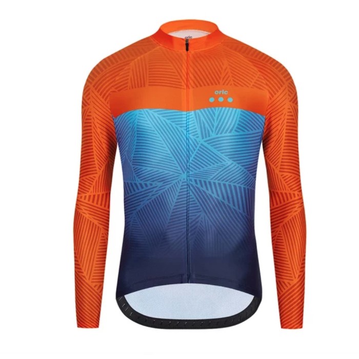 STRA -JERSEY SEPEDA PANJANG ORIC- DEAN DOT FABRIC SEPEDA ROADBIKE GOES - S