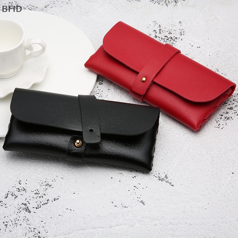 [BFID] Kotak Kacamata Wanita Kulit Lembut Tas Kacamata Fashion Portable Kotak Penyimpanan Kacamata Aksesoris Eyeglasses Case Sunglasses Bag [ID]