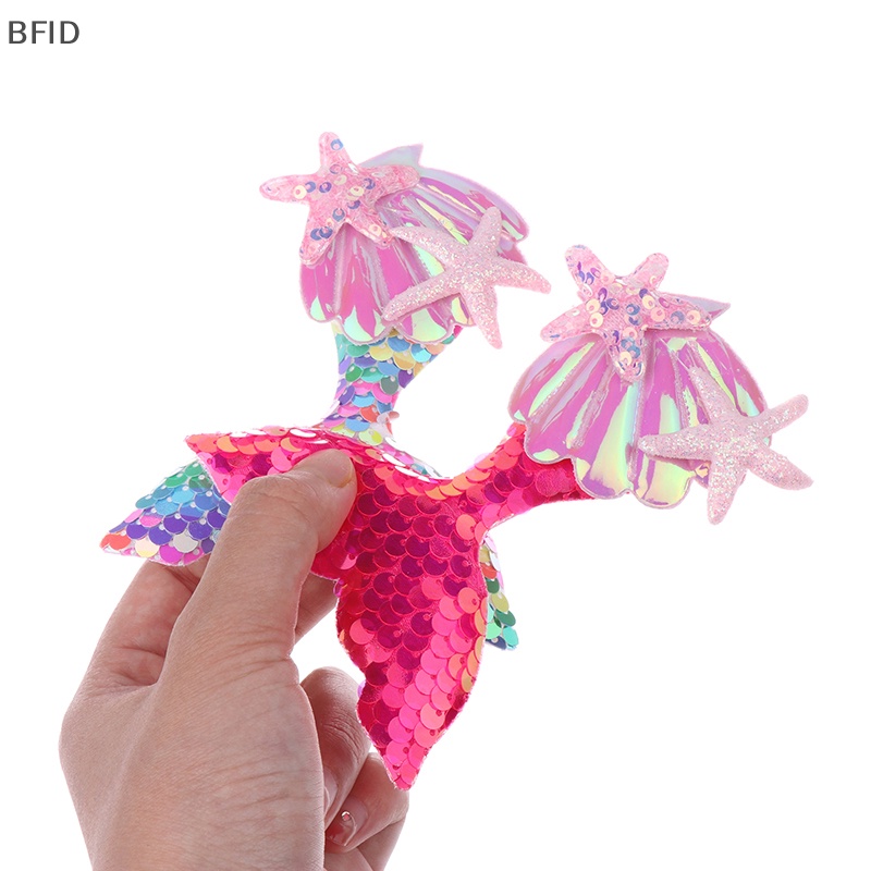 [BFID] Jepit Rambut Mermaid Princess Lucu Baru Anak Perempuan Hair Clip Bows Barrettes [ID]