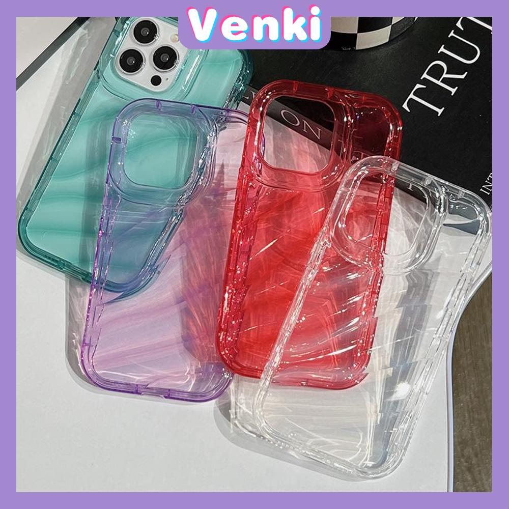 VENKI - Untuk iPhone 11 iPhone Case Bening Case TPU Soft Case Airbag Shockproof Simple Multicolor Kompatibel dengan iPhone 14 13 Pro max 12 Pro Max 11 xr xs max 7Plus 8Plus