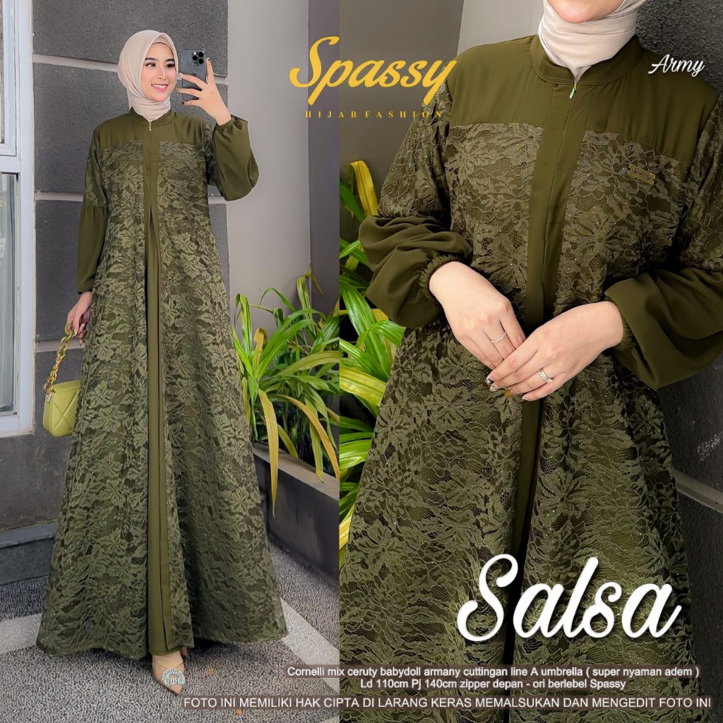 SALSA DRESS GAMIS MAXY ORI SPASSY | Ld110