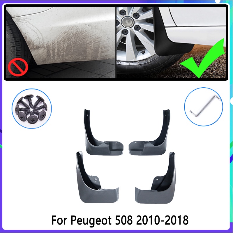 4pcs Flaps Lumpur Mobil Untuk Peugeot 508sw 508sw 2010~2018 2011 2012 2013 Mudguard Splash Guards Fender Mudflaps Aksesoris Mobil