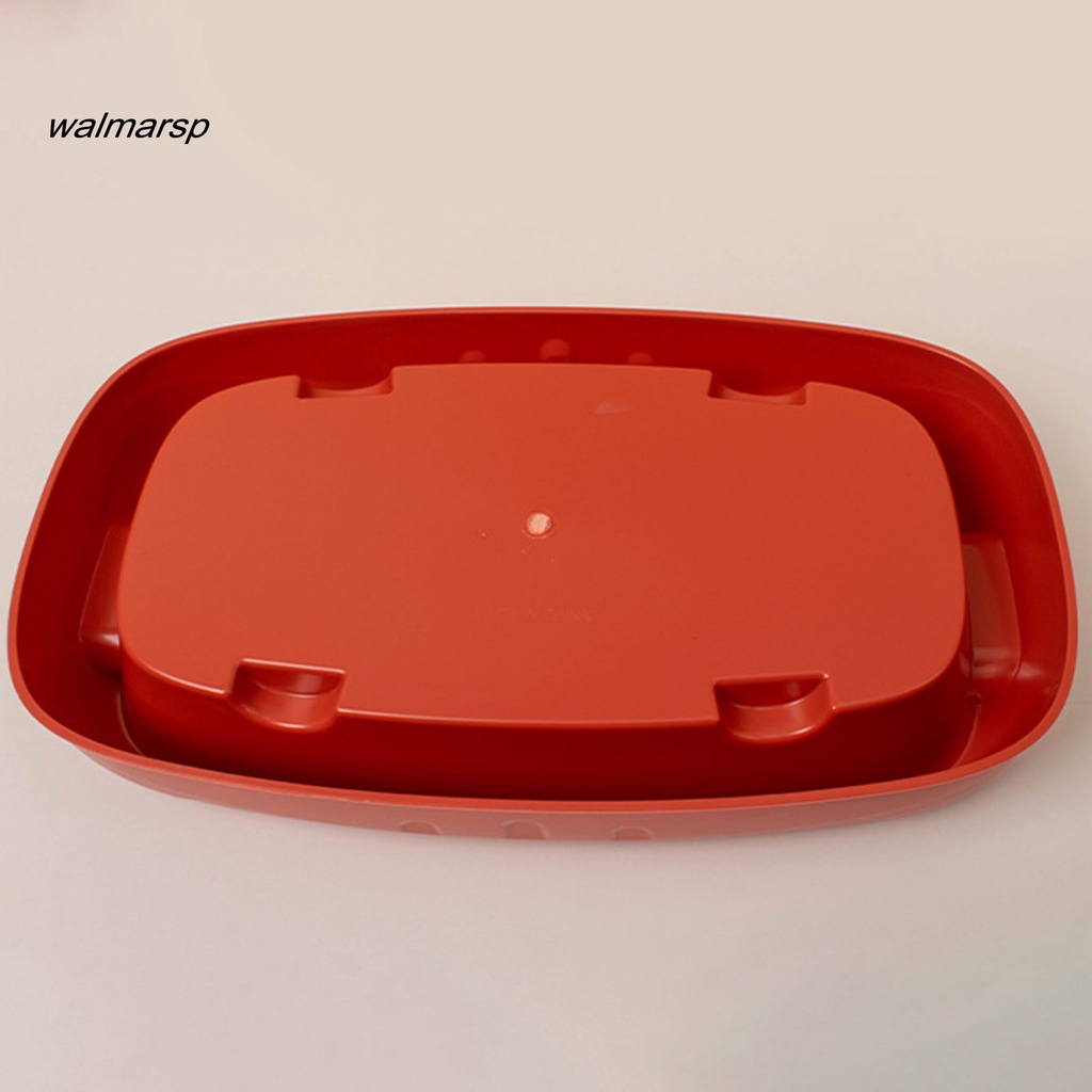 Walmarsp Pet Food Water Feeder Double Compartment Inner Bowl Menyimpan Air Mudah Membersihkan Kapasitas Tinggi Food Grade Pet Food Bowl Aksesoris Hewan Peliharaan