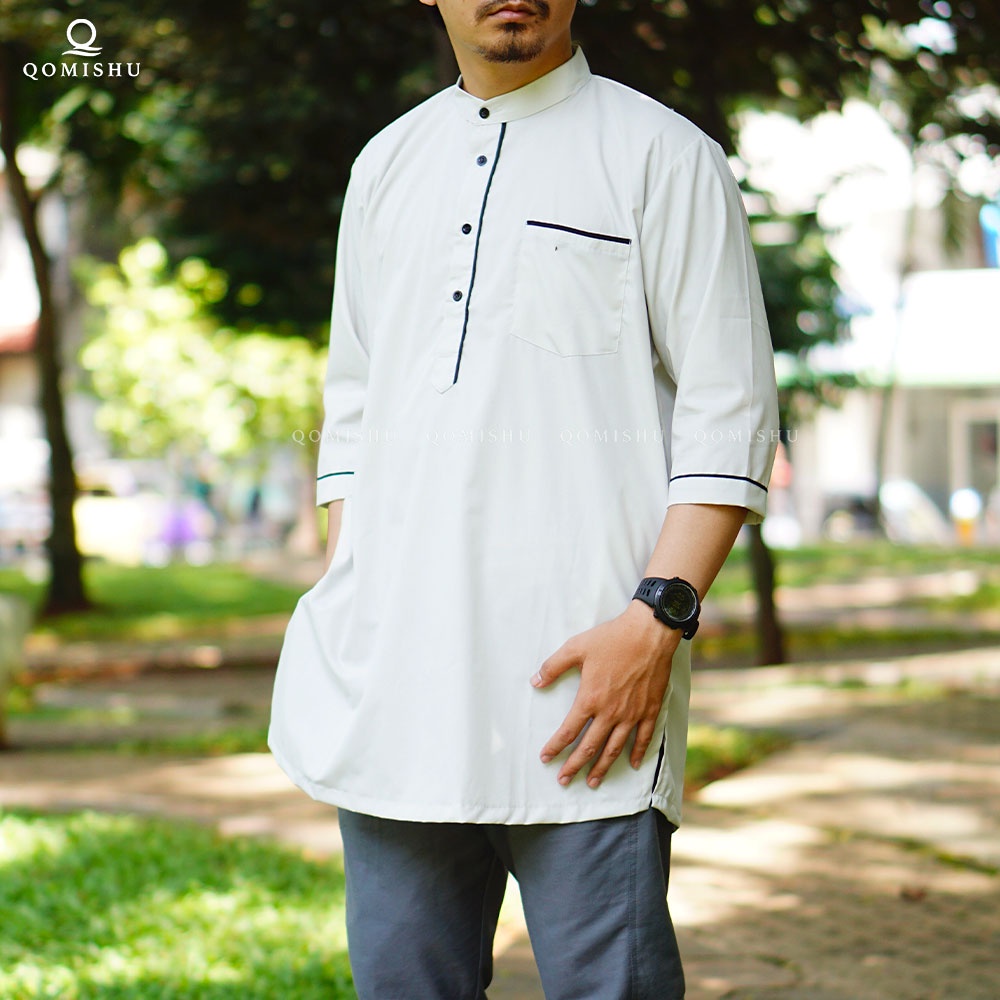 Baju Koko QAP Big Size Qomishu Kurta Pakistan Pria