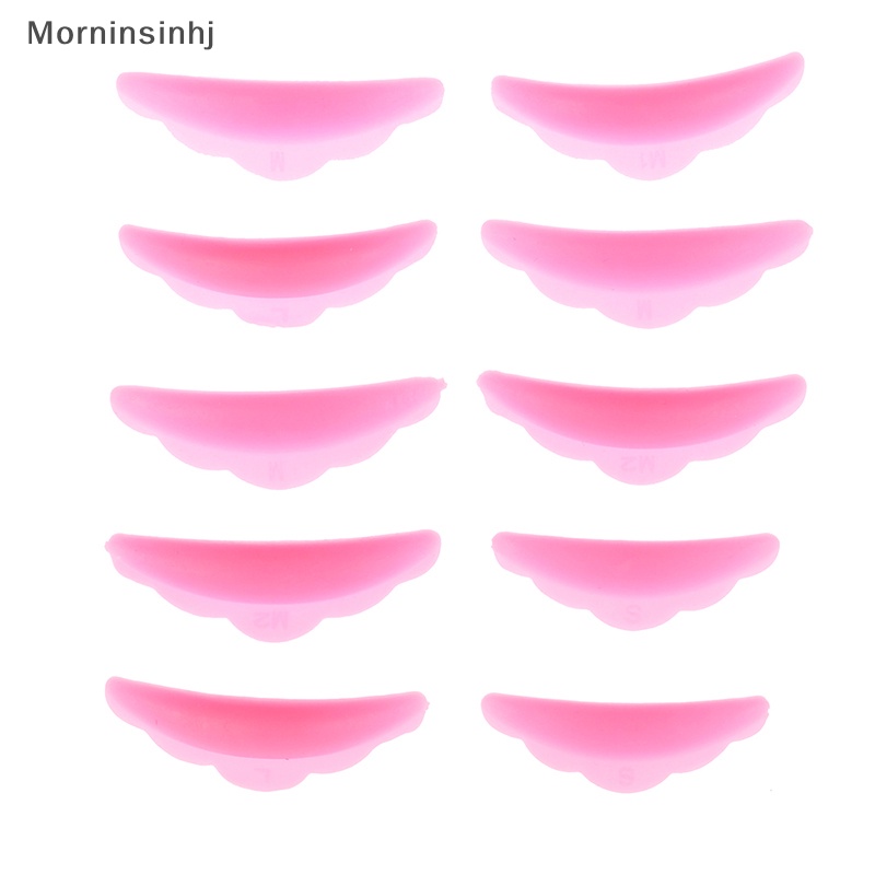 Mornin 5pasang Lash Lift Lifg Curlers Curl Silicone Shields Pads Multicolor Reusable id