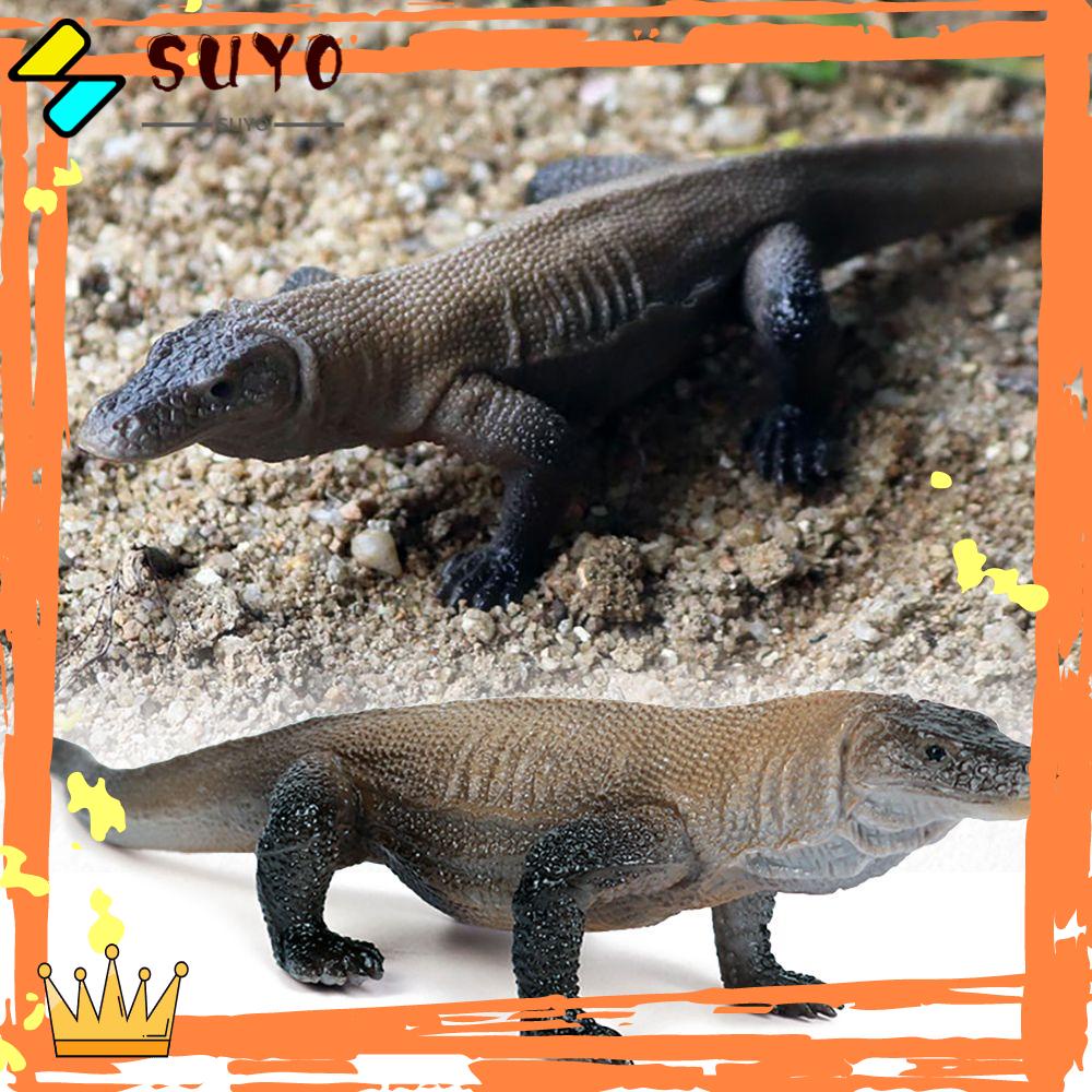 SUYO Komodo Model Naga Mainan Edukasi Realistis Belajar Dini Manusia Hidup Binatang Liar