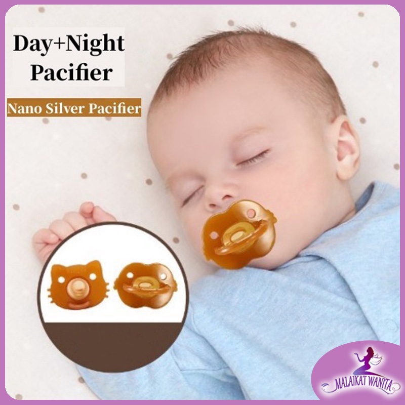 Pacifier Nano Silver Silicone Baby Pacifier Baby Food Grade Nipples Teethers Puting BPA Free 6368