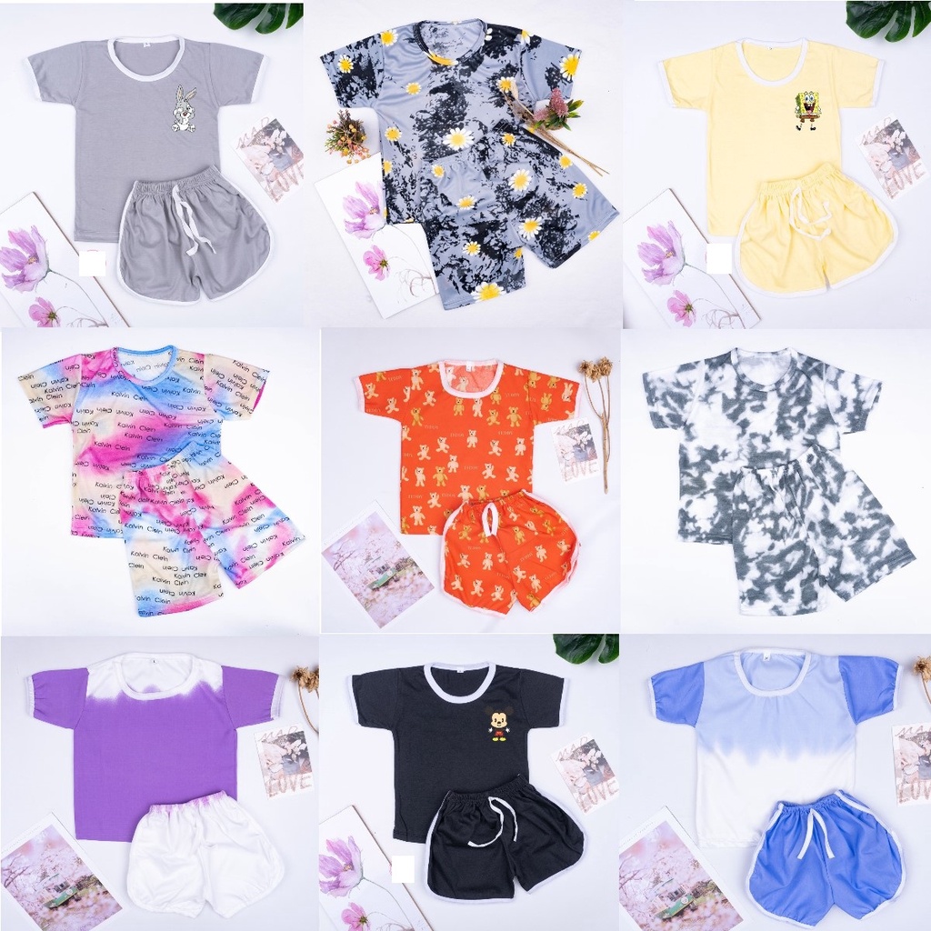 ZASKIYA- Flash Sale Cuci Gudang Setelan Anak Motif Random