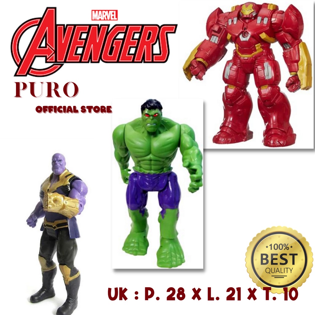 Robot Ironmen / Robot Hulk Buster Avengers / Koleksi Mewah / Mainan Avengers Gerak Bunyi