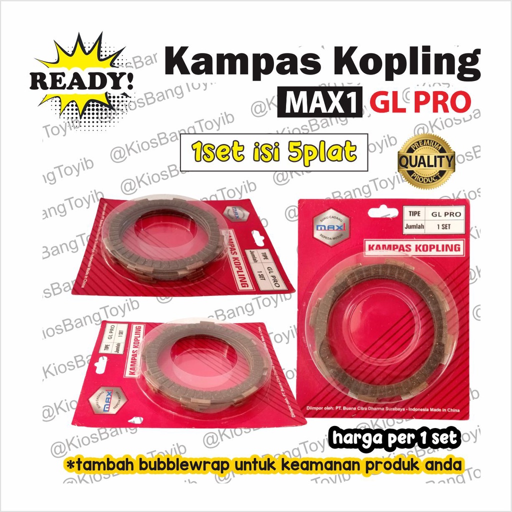 1set Kampas Plat Kopling Honda GL PRO 6pc (Max1)