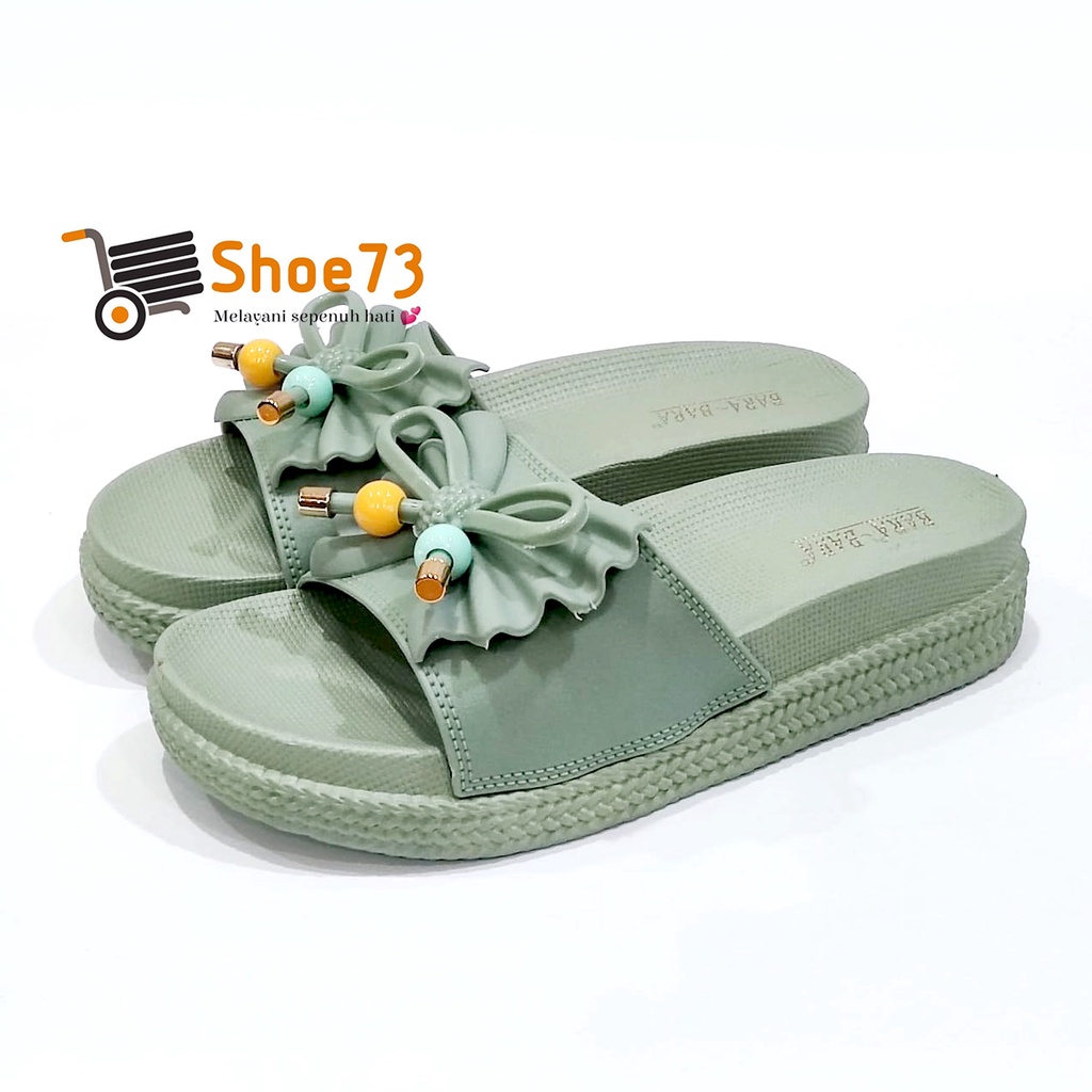 BARA BARA JSL 895 B-26 SIZE 36-40 ORIGINAL l Sandal Selop pita jelly wanita l Sendal kokop cewek impor