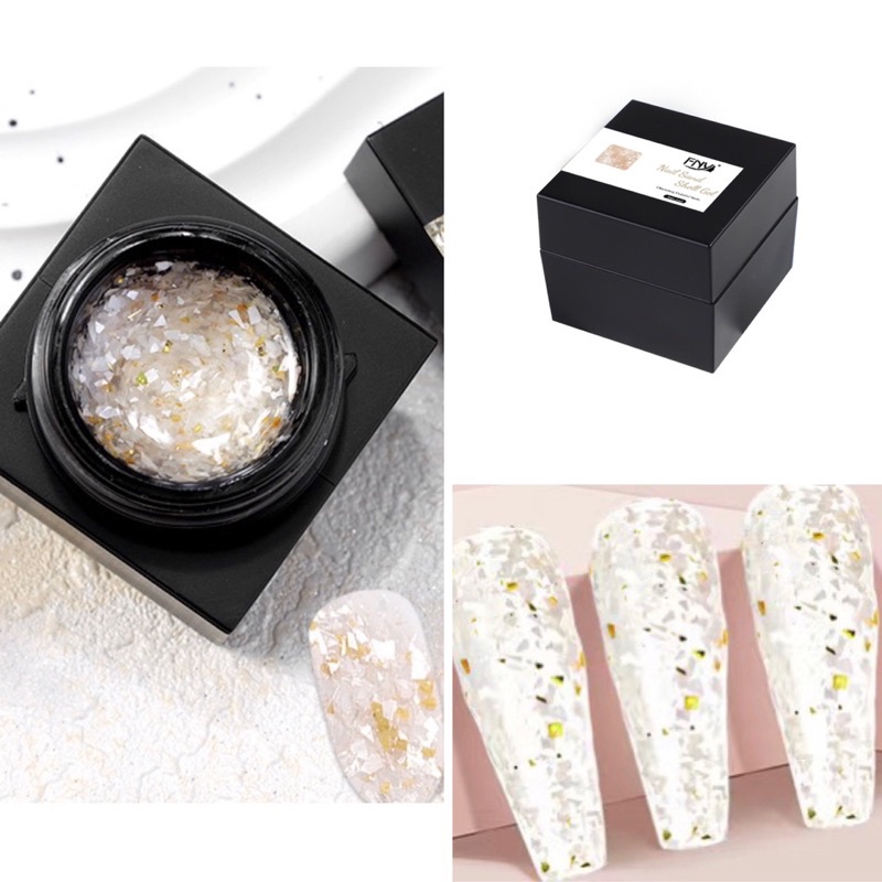 FINY Shell Sand Gel Mix Pecahan Kulit Kerang Instant Gaya Jepang