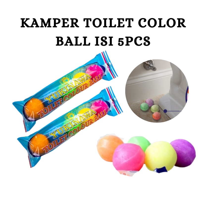 GOS -F211- Kamper Isi 5 -Kamper Toilet Ball - Kamper Barus Pewangi Kamar Mandi