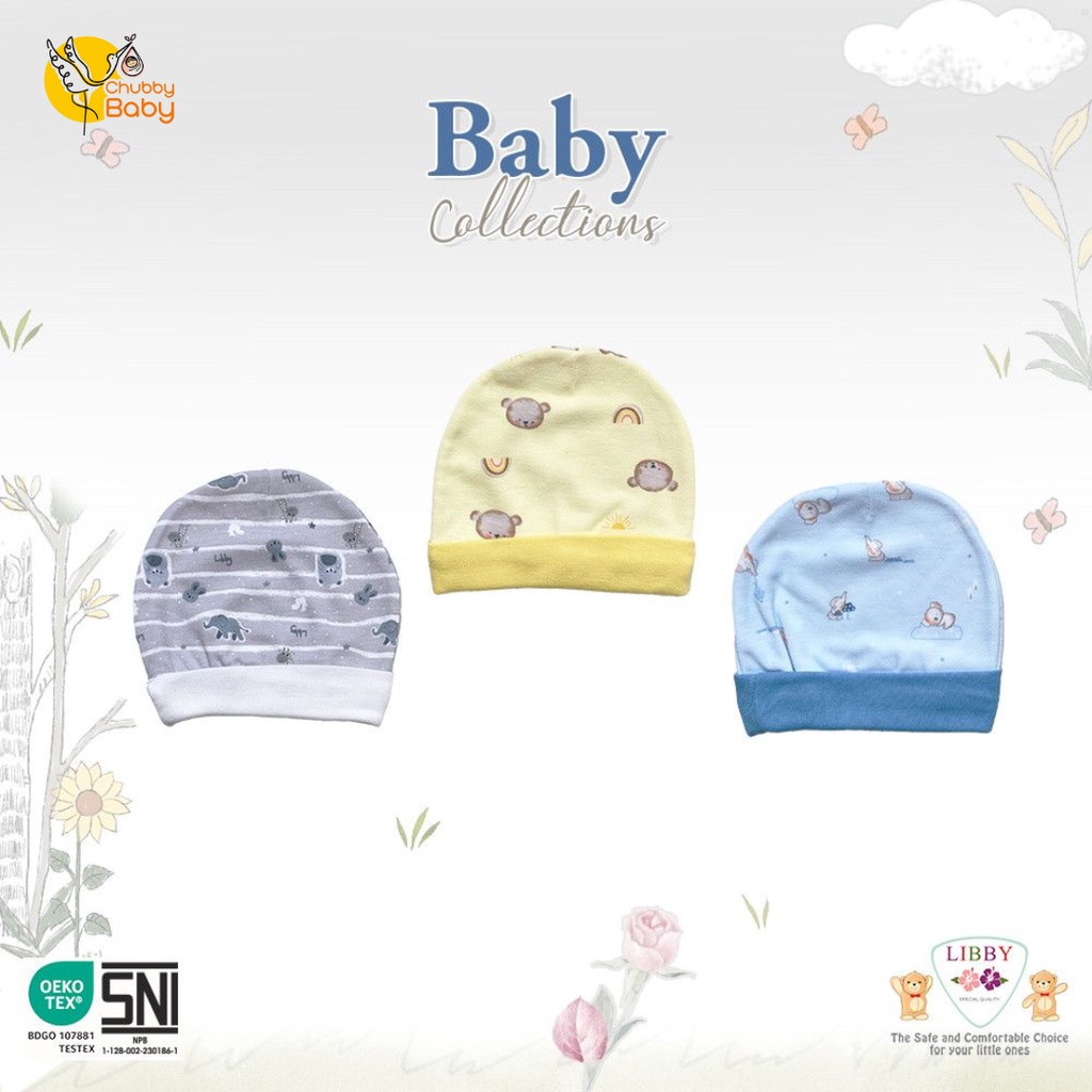 Libby - Baby Zoo | Topi Bayi Bulat 3pcs