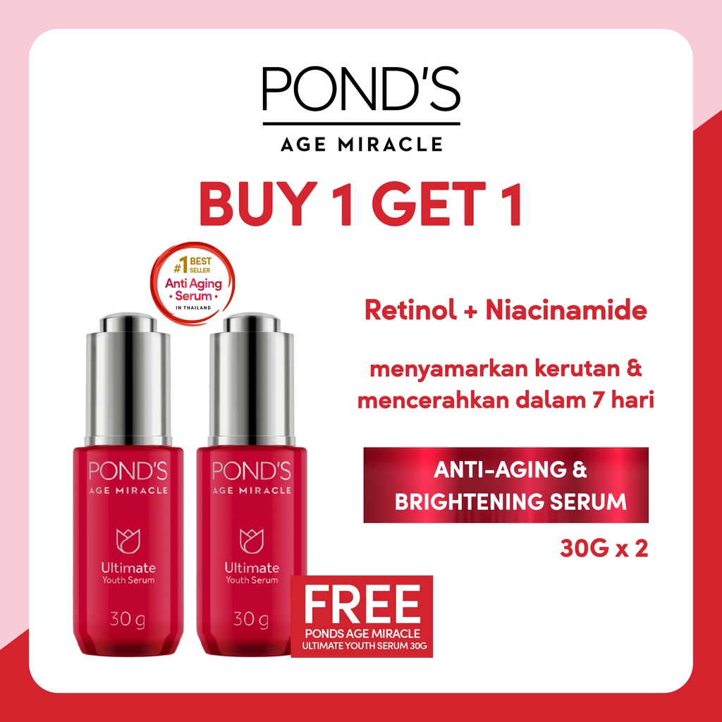 [BUY 1 GET 1 FREE] Pond's Age Miracle Youthful Glow Essence 30g