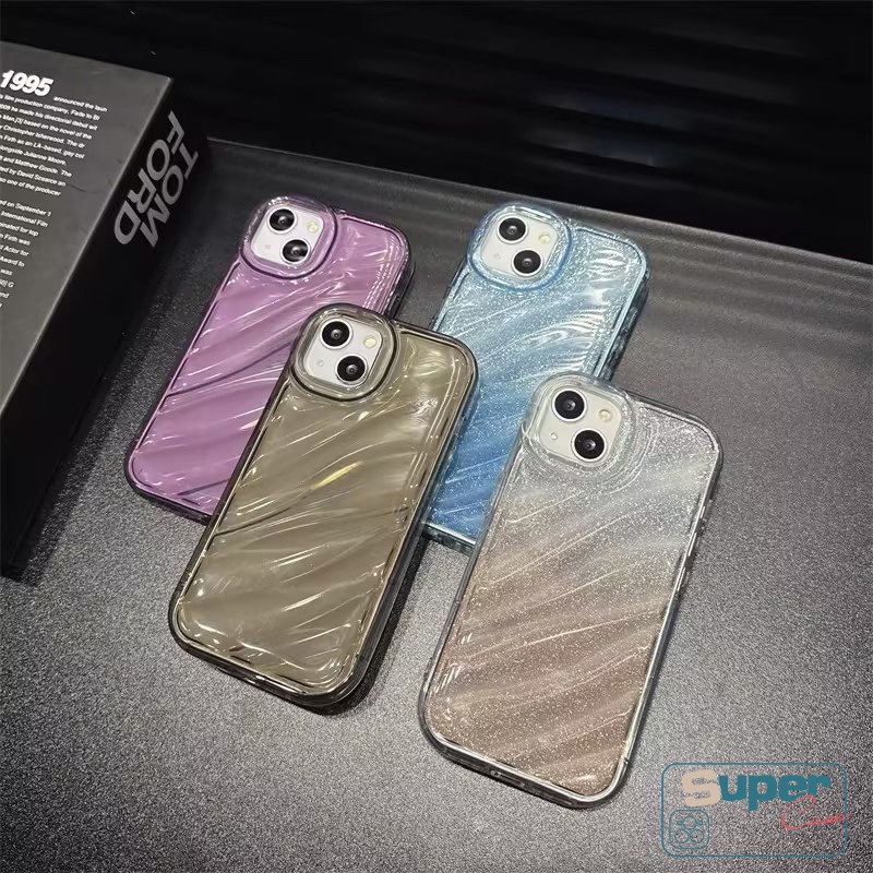 Simple Gradation Solid Color Case Compatible For IPhone 7Plus 11 13 XR 14 12 Pro Max X XS MAX 6S 6 7 8 Plus SE 2020 Creative Flash Card Soft Tpu 3D Stereo Corrugation Pattern Cover