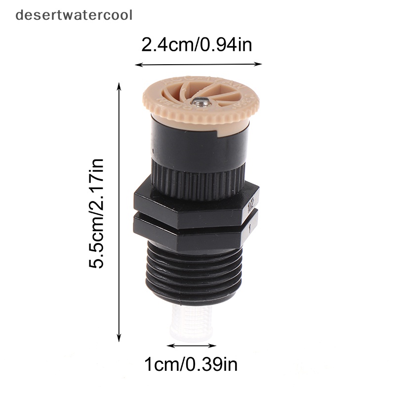 Deid 1Pc Sprinkler Dengan Plastik1/2Inch 0-360 Derajat Nozzle Irigasi Adjustable Martijn