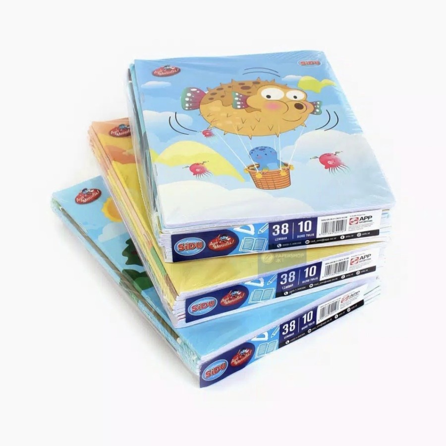 

Buku Tulis SIDU 38 dan 58 Lembar isi 10 Buku Bahan Tebal