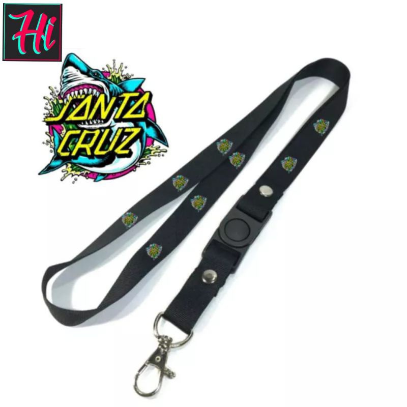 

lanyard SANTA CRUZ tali lanyard DISTRO gantungan kunci name tag id card kartu nama / tali lanyard gantungan leher fullprint