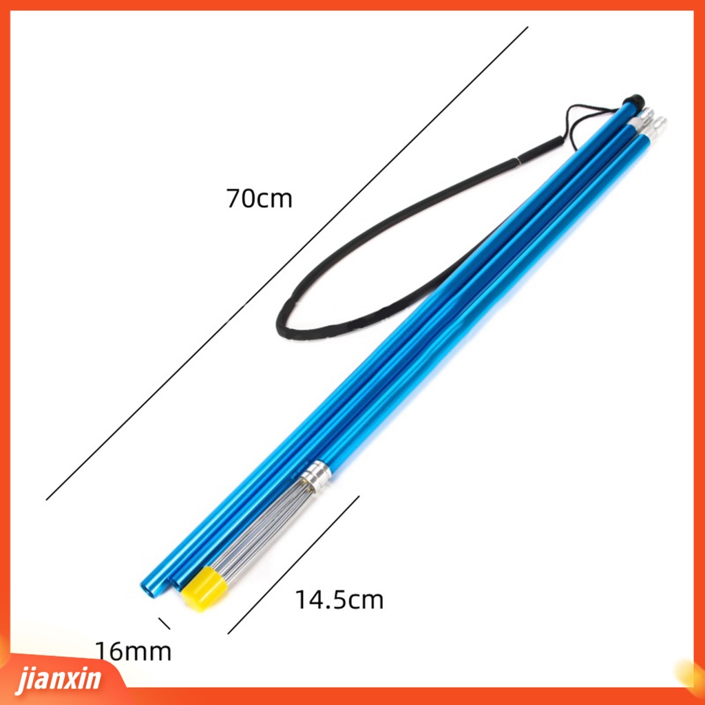(In Stock) Portabel Dapat Dilepas Paduan Aluminium 3-piece Ikan Harpoon Gig Alat Pancing