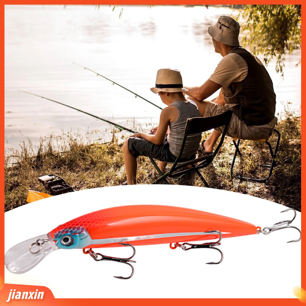 (In Stock) 15.2cm /36g Ikan Kecil Lure 3D Fisheye Tajam Duri Lidah Lebar Plat 3kait Ikan-Tarikan Anti-Korosi ABS Umpan Pancing Untuk Angling