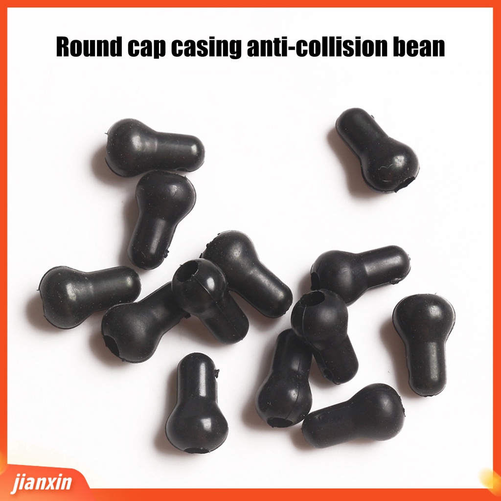 (In Stock) 100Pcs Manik-Manik Memancing Anti-Tabrakan Compact Ringan Manik-Manik Pancing Feeder Komponen Pengait Pancing Untuk Air Tawar