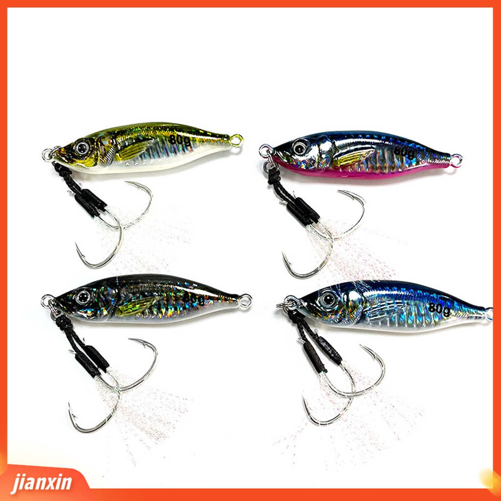 (In Stock) 80g /8cm Umpan Ikan Umpan Mirip Hidup Menggoda Cetak 3D Hidup Laser Bentuk S Logam Keras Umpan Buatan Untuk Angling