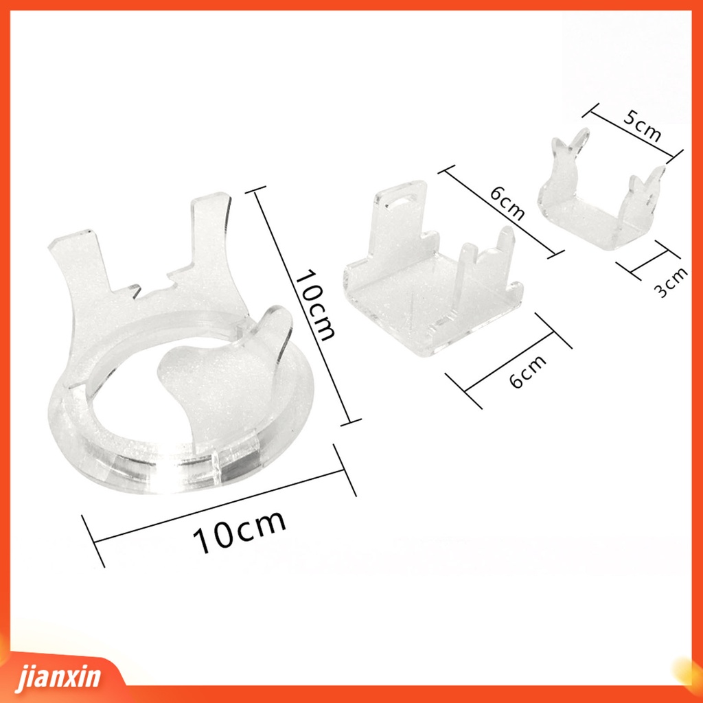 (In Stock) Casting Reel Holder Anti Gores Stabil Sangat Transparan Anti-slip Padat Akrilik Display Gulungan Pancing Stand Alat Pancing