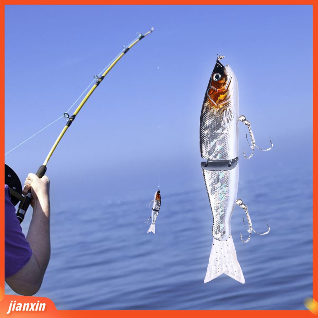 (In Stock) 18cm 52g Pemancingan Umpan Multi Segmen Menarik Ringan Bold Renang Palsu Mengambang Ikan Kecil Untuk Angling