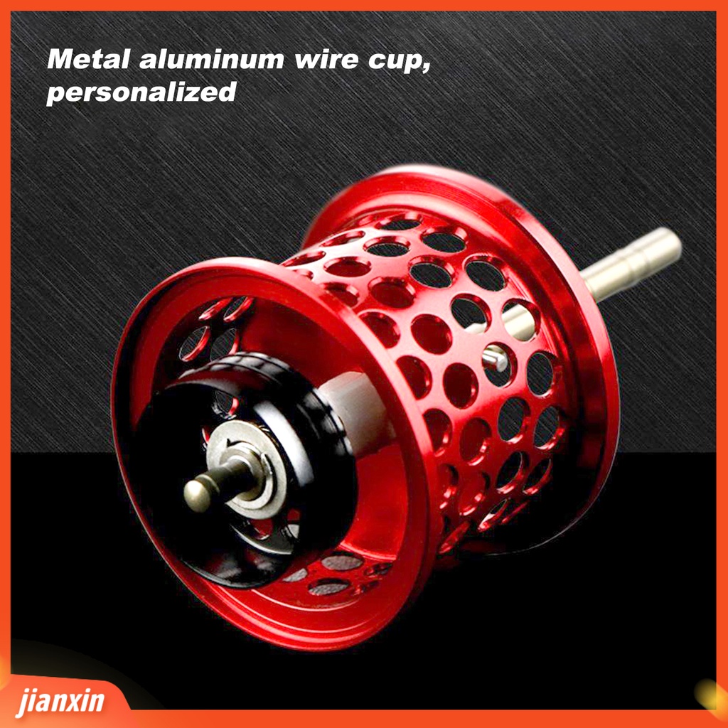 (In Stock) Hollow Fishing Reel Cup Bulat Lubang Aluminium Alloy Spool Micro Super Ringan Roda DIY Aksesori Untuk Outdoor