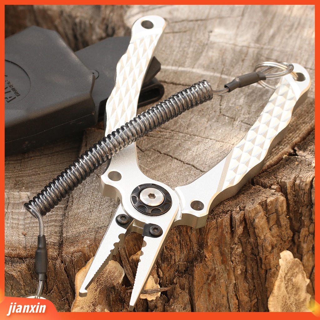 (In Stock) Lure Plier High-precision Multiple Purposes Ringan Antikarat Non-slip Handle Lock Fishing Plier Perlengkapan Memancing