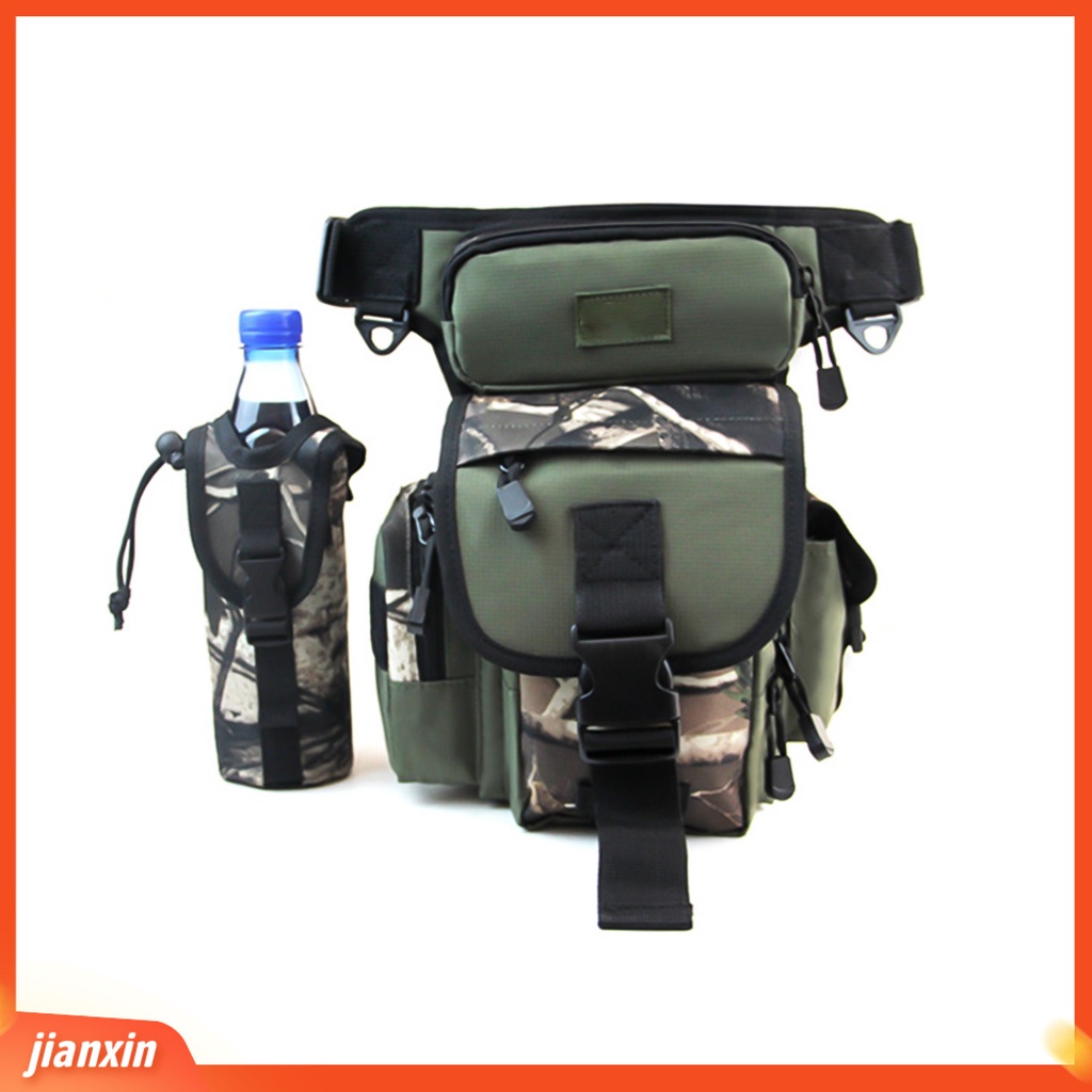 (In Stock) Outdoor Fishing Gear Waist Pack Leg Bag Tackle Tools Botol Penyimpanan Fanny Pouch