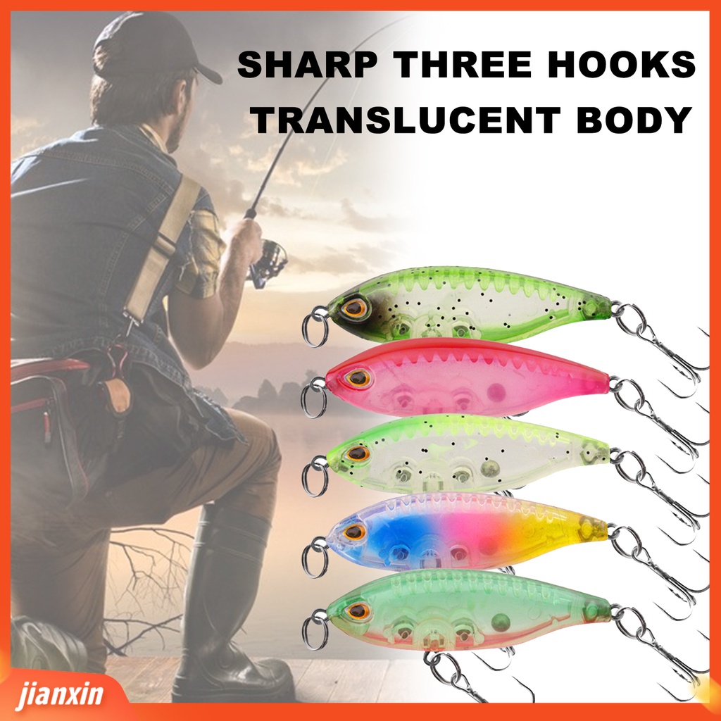 (In Stock) 5Pcs /Set 4.5cm Bionic Fake Lure Umpan Pancing Buatan Dengan Kait Treble Tajam