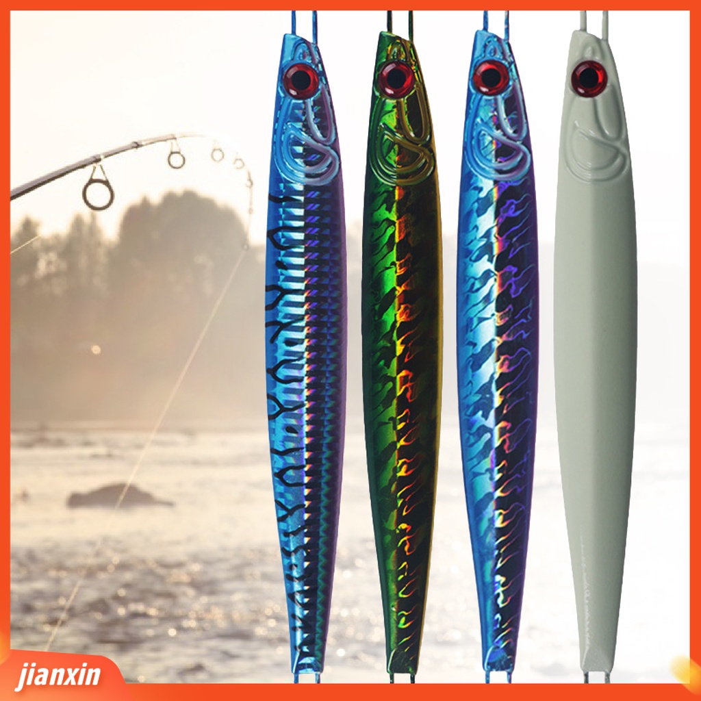 (In Stock) 150g 165mm 3D Mata Ikan Plat Besi Umpan Pancing Tenggelam Lure Pensil Untuk Penggemar Memancing