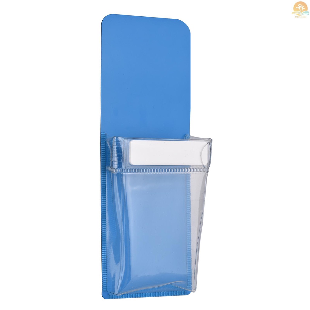 In Stock SS Magnetic Pocket Pen Holder Notebook Tools Aksesoris Tas Penyimpanan Untuk Papan Tulis Lemari Loker Kulkas