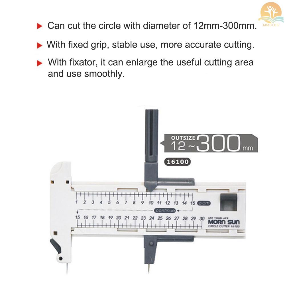 In Stock Rotary Compass Circle Cutter Ukuran Besar DIY 12mm-300mm Round Circular Cutting Untuk Kertas Foto Kartu Heat Shrink Film Cutting Patchwork Art Craft Tool