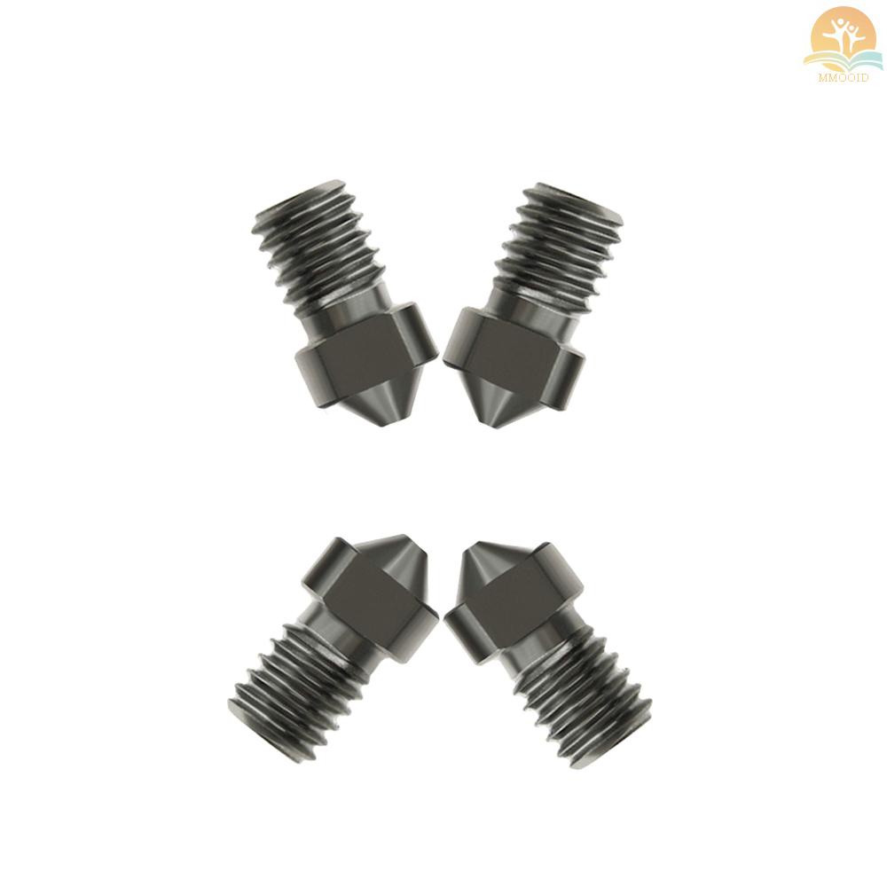 In Stock 4pcs Nozzle Baja Keras V6 Nozel 0.6mm Untuk Filamen 1.75mm Untuk Bagian Printer 3D