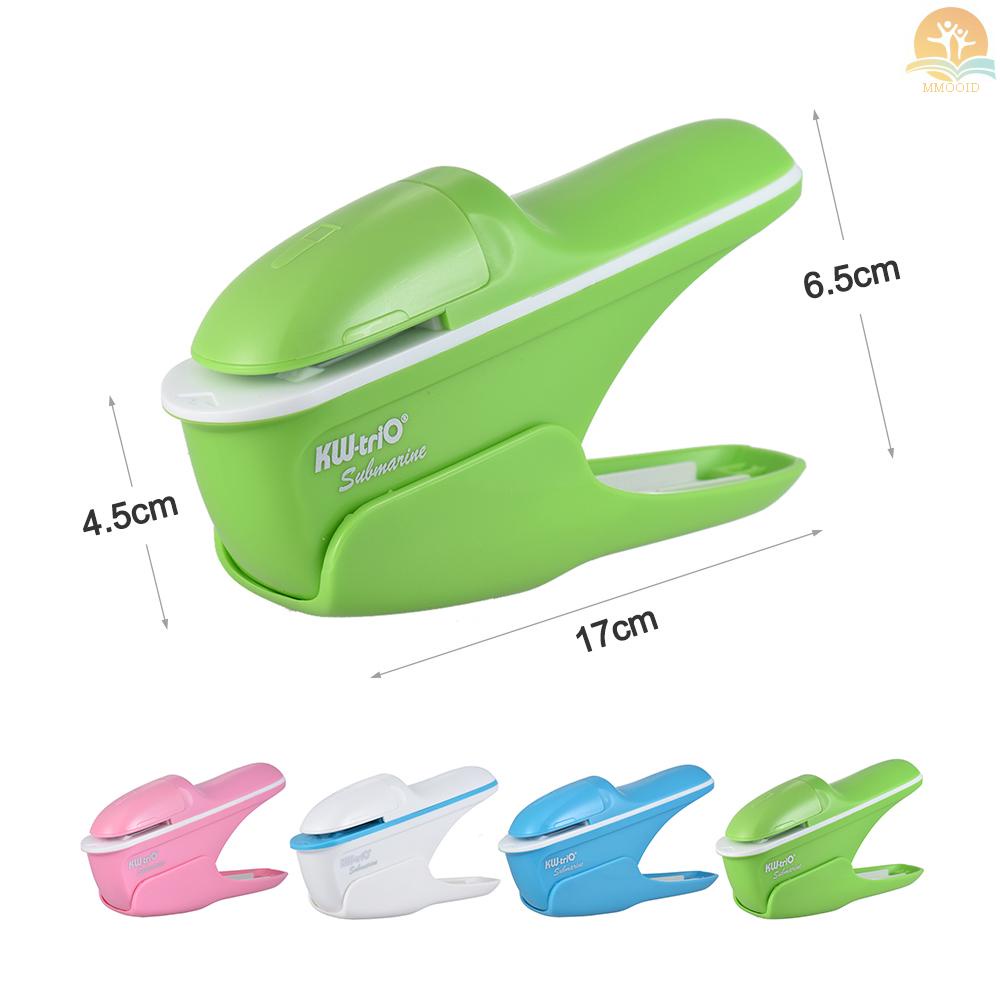 In Stock Hand-held Mini Safe Stapler Tanpa Staples Stapler Free Stapleless Kapasitas 7lembar Untuk Pengikat Kertas Bisnis Komersial Toko Sekolah Kantor