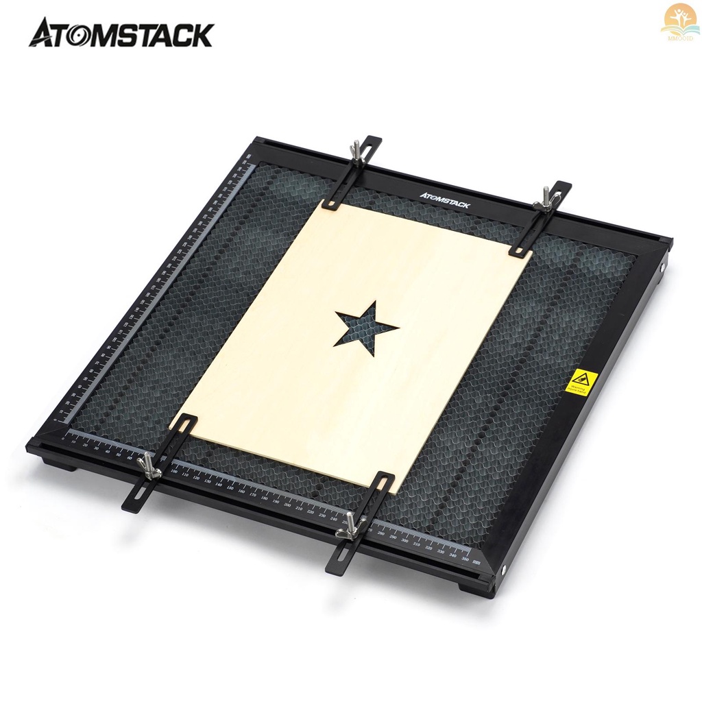 In Stock ATOMSTACK F2 Laser Cutting Honeycomb Meja Kerja Semua-metal Struktur Steel Panel Board Platform Dengan Pengukuran 400x400mm Area Kerja Meja Disipasi Panas Cepat-protecti