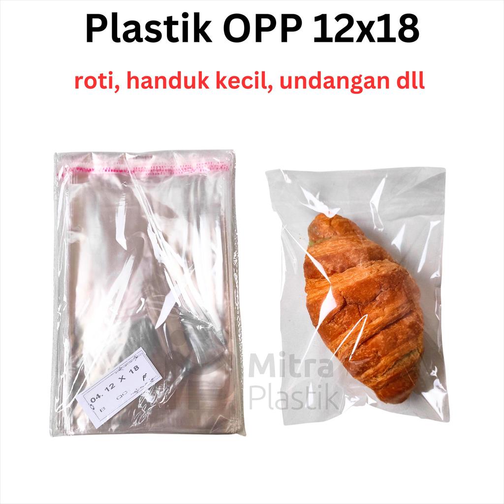 Plastik Seal OPP 12x18 (100 lembar) Kemasan Kue Basah Kering Roti Donat Aksesoris Undangan Handuk 12