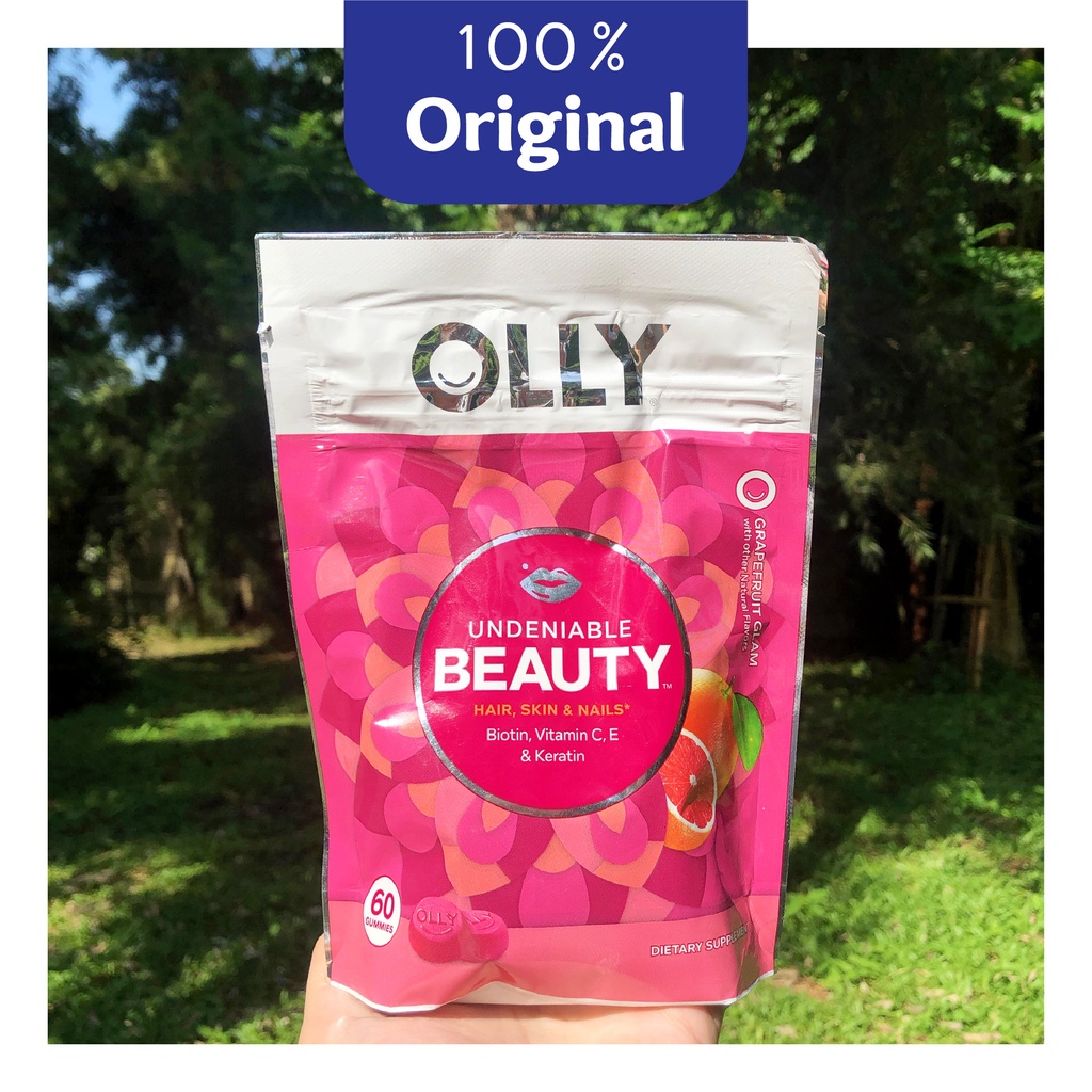 OLLY Undeniable Beauty 60 Gummies - Hair, Skin & Nails - Original