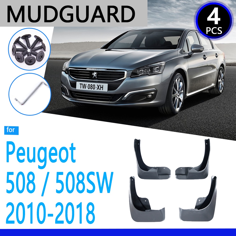 Mudguards Cocok Untuk Peugeot 508SW 508SW 2010~2018 2011 2012 2016 2017 Aksesoris Mobil Mudflap Fender Onderdil Pengganti Otomatis