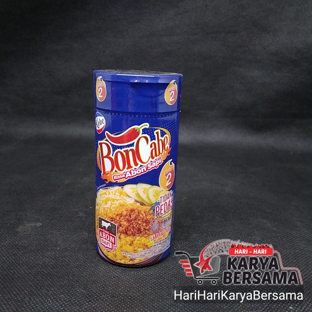 

KOBE BON CABE SAMBAL TABUR LEVEL 2 RASA ABON SAPI 40GR